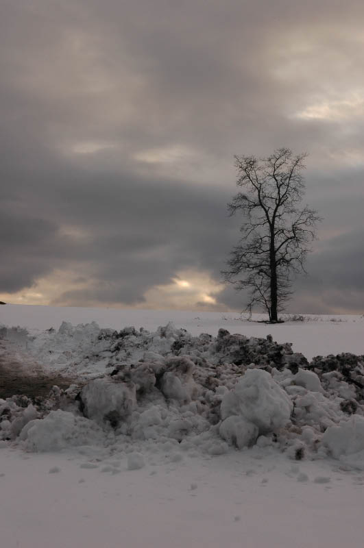 Dark Sky Dirty Snow