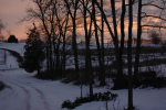 sled hill and sky